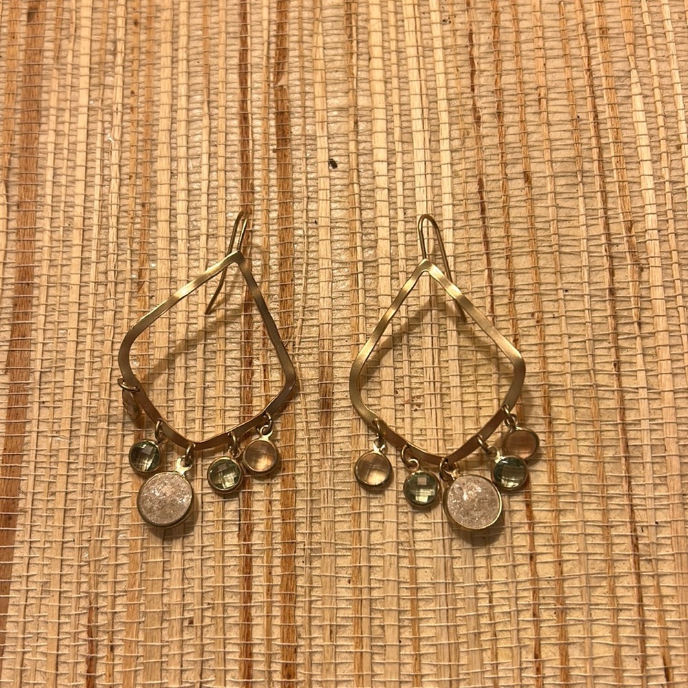 Gold dangly earrings